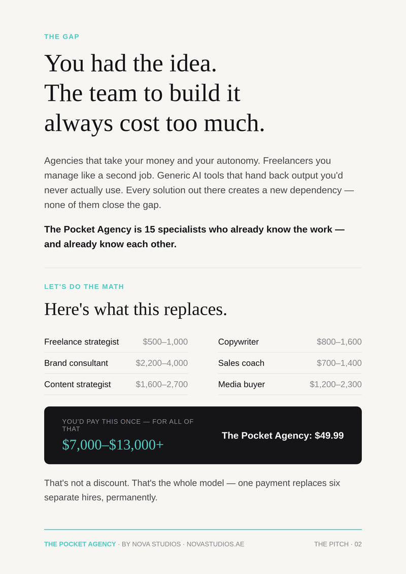 The Pocket Agency